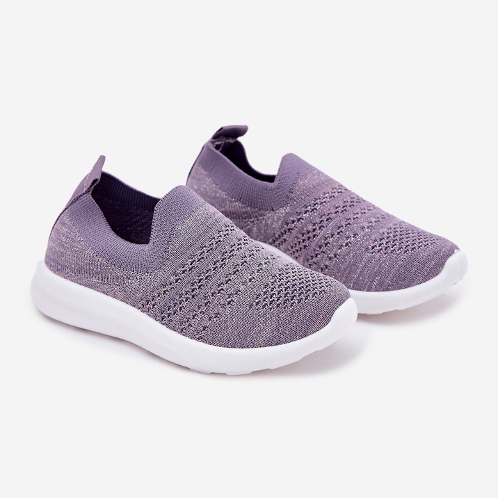 Barns insatta violetta sportskor purpur 1
