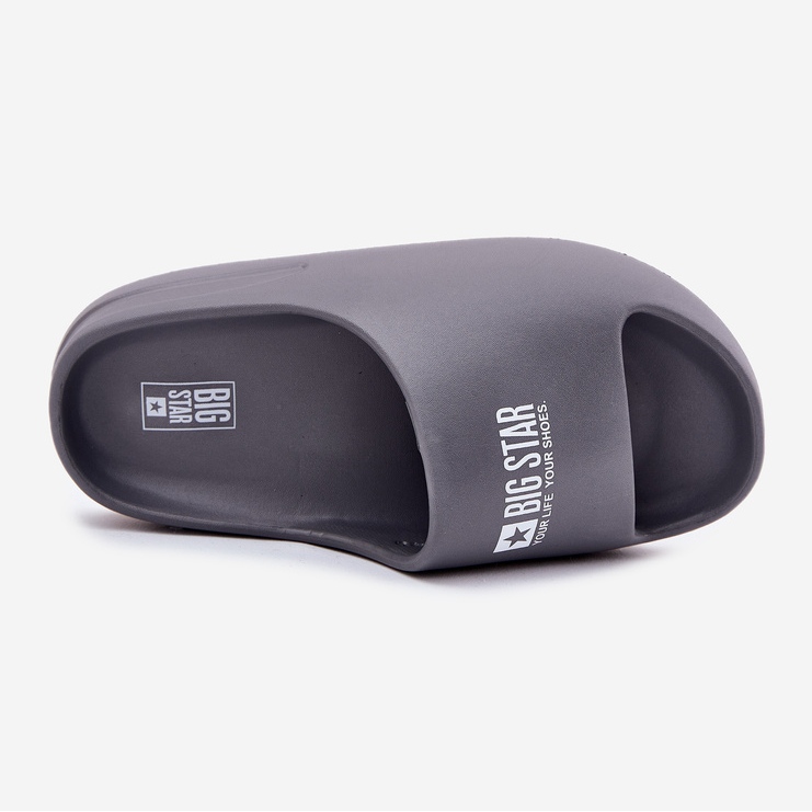 Herrskumt tofflor med Big Star RR174A013 grå logotyp 1
