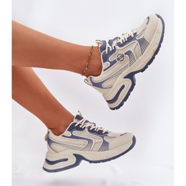 Kvinnors sneakers Big Star RR274A190 Blue blå 2