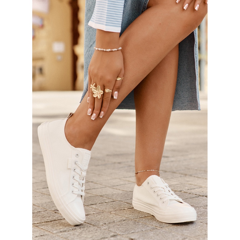 Women's Big Star RR274730 White Sneakers vit 2