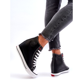 Wedge Sneakers för kvinnor Cross Jeans NN2R4005 Svart 4
