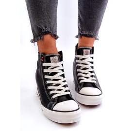 Wedge Sneakers för kvinnor Cross Jeans NN2R4005 Svart 5