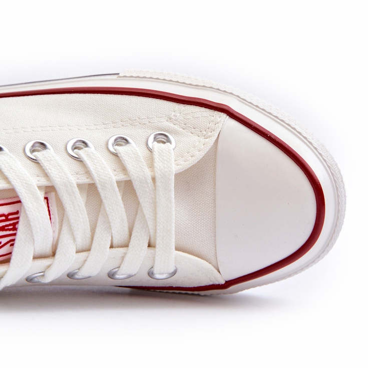 Låga sneakers för kvinnor Big Star NN274274 Vit 1