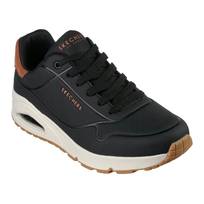 Skechers Uno Passar på luft 183004-BLK-skor svart 1