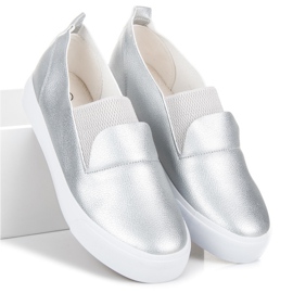 L&H Silver Slipons grå 2
