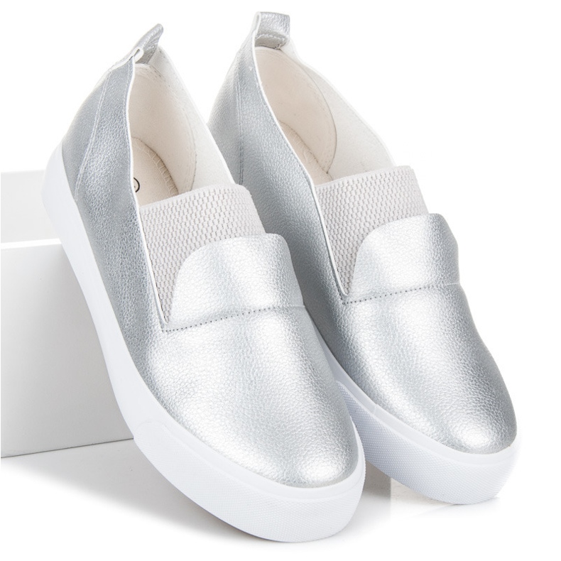 L&H Silver Slipons grå 2