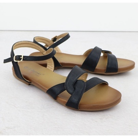 S.Barski Kvinnors sandaler Czarne S. Barski KV51-022 svart 2