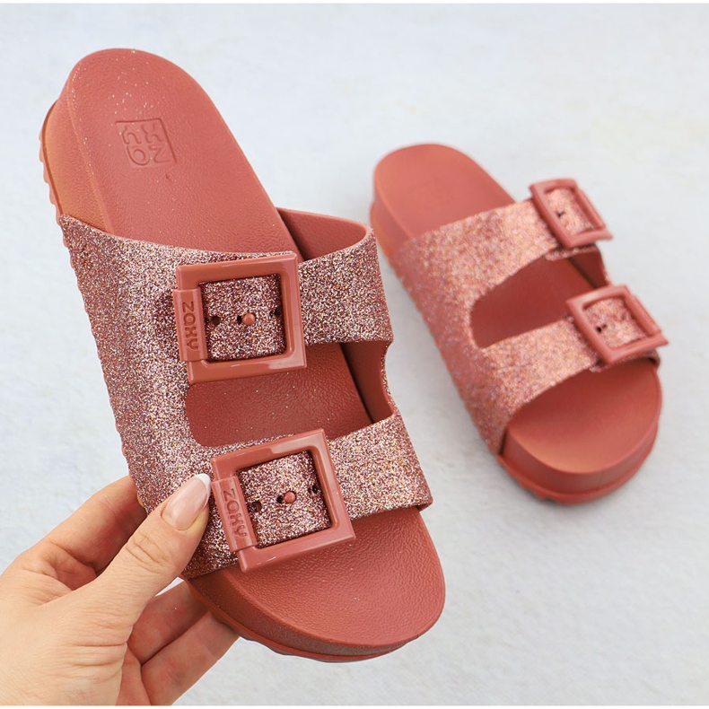 Kvinnors flip flops med poolstrandspännen Zaxy RR285025 röd 1