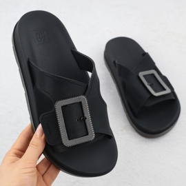 Zaxy Kvinnors strandpool flip flops med svarta klämmor RR285078 1