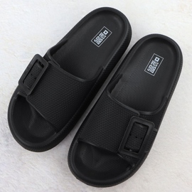 Big Star Kvinnors sport flip flops på en tjock sula svart stor stjärna RR274A571 3