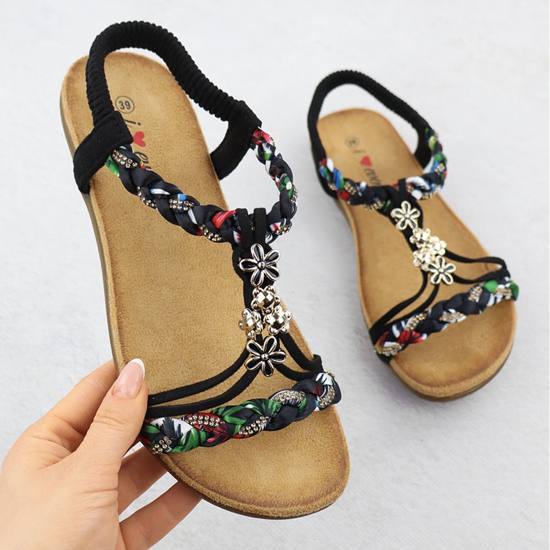 EVento Kvinnors sandaler gled Black Event 8309 svart 1