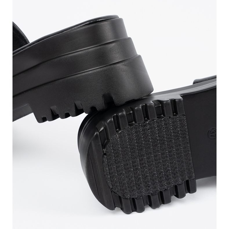 Seastar Svarta plattform tofflor 1