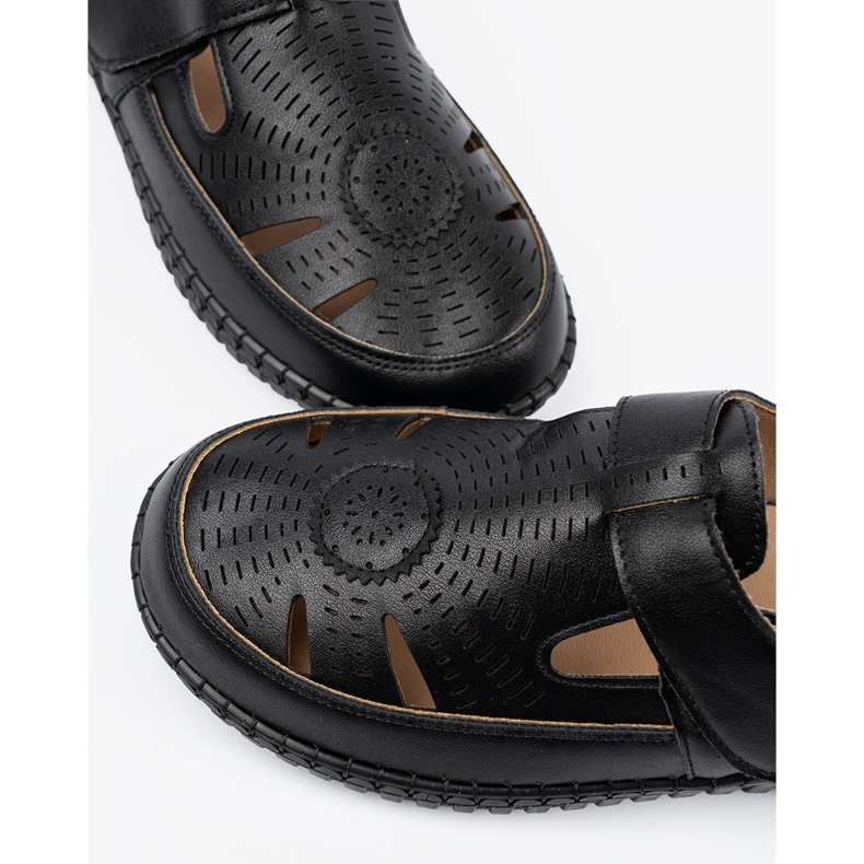 Seastar Black Openwork Women's Shoes svart 2