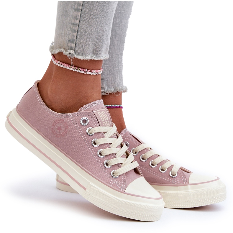 Låga sneakers för kvinnor Big Star NN274270 Rosa 7