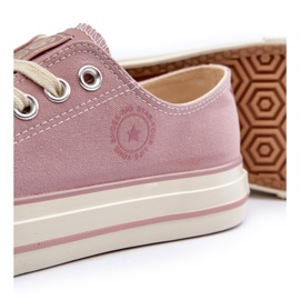 Låga sneakers för kvinnor Big Star NN274270 Rosa 3