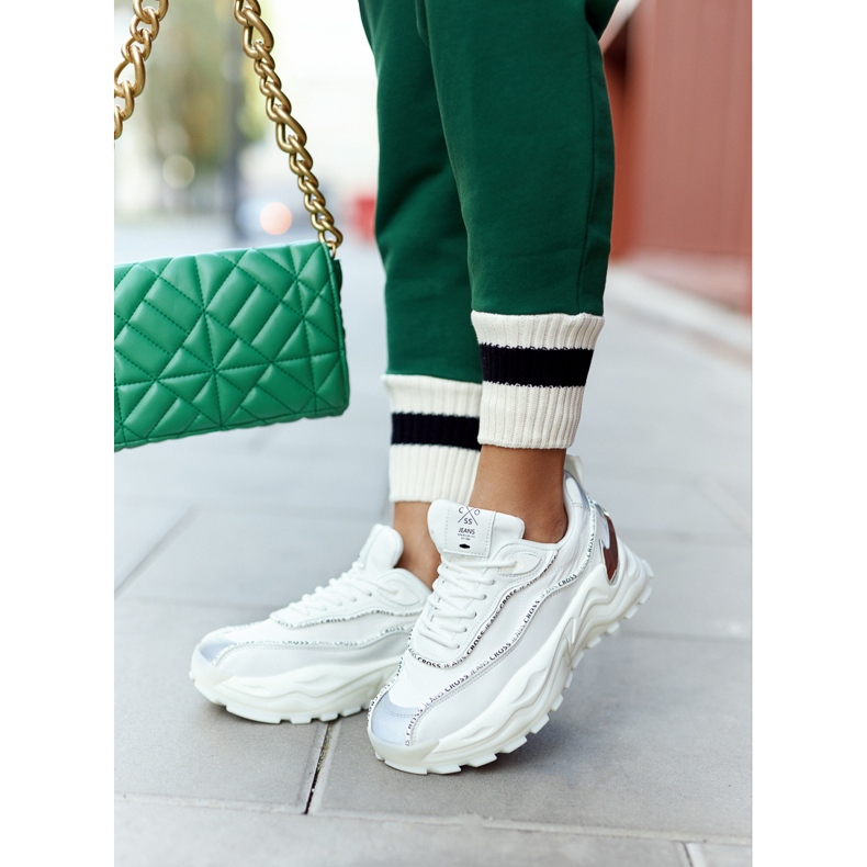 Cross Jeans Kvinnors sportskor korsar jeans II2R4017C VIT 2