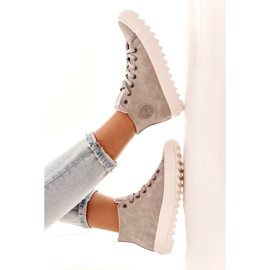 Women's Big Star Sneakers High Isolated Grey EE274114 grå 3