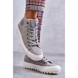 Women's Big Star Sneakers High Isolated Grey EE274114 grå 2