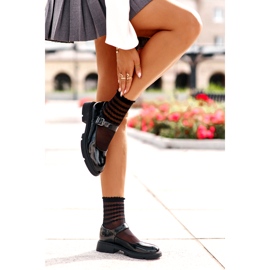 Lackerade kvinnors skor med svart Vinceza 62179 -bälte 2