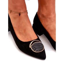 Kvinnors lågklackade kvinnors pumpar med Eco-Eco-S.Barski KV27-037 Black svart 4