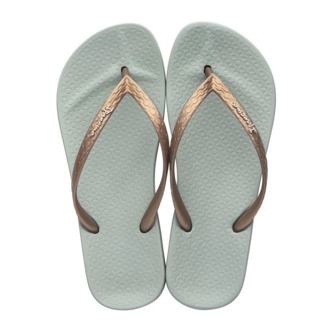 Ipanema flip -flops anatomica tan fem 81030 AG185 gyllene 1