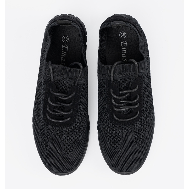 Black Openwork kvinnors sportskor svart 1