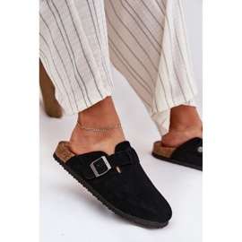 Kvinnors mocka flip -flops med Big Star RR274A384 Black Blame Clamp svart 5