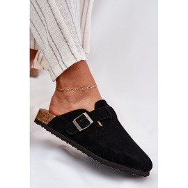 Kvinnors mocka flip -flops med Big Star RR274A384 Black Blame Clamp svart 7