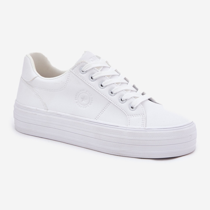 Eco Leather Women's Sneakers på Big Star RR274298 White Platform vit 1