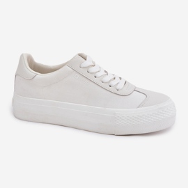 Kvinnors sneakers på plattformen Big Star RR274337 White vit 1