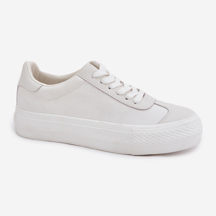 Kvinnors sneakers på plattformen Big Star RR274337 White vit 1