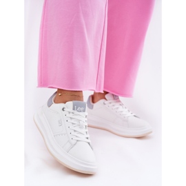Kvinnors sneakers på plattformen Lee Naomi Women Low 50251012.06K vit 2