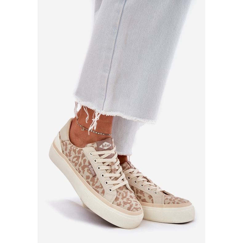 Låg kvinnors sneakers Lee Cooper LCW-25-02-3330L Beige 1