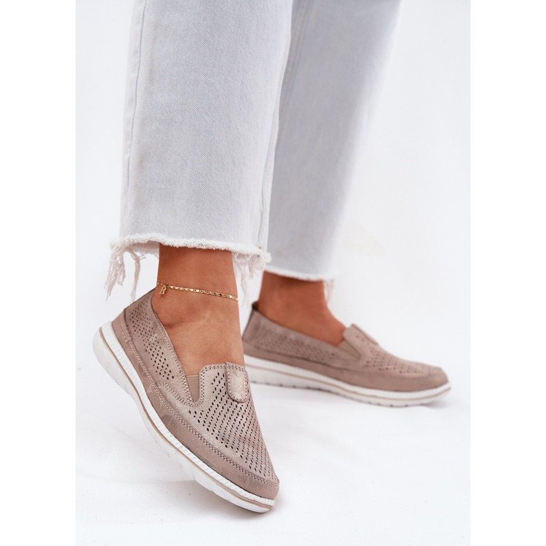 EVento Zlota OpenWork OpenWork Loafers gyllene 1