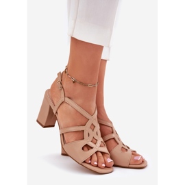 Kvinnors klackar med Sergio Leone SK884 BEGE beige 1