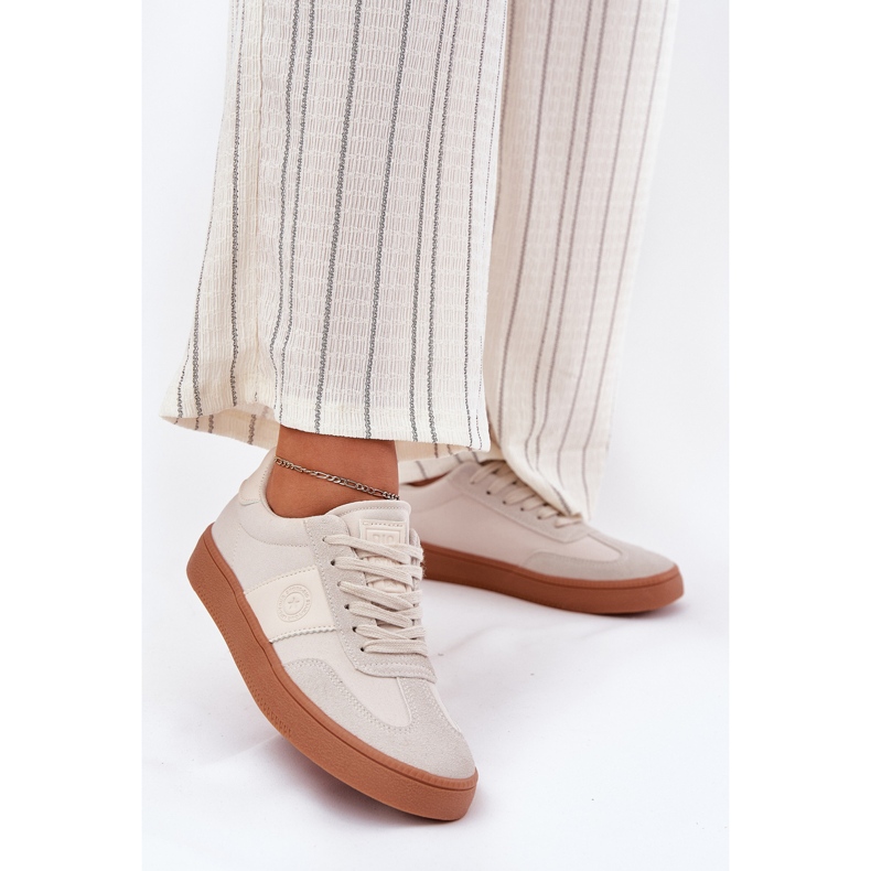 Kvinnors sneakers Big Star RR274806 Beige 2