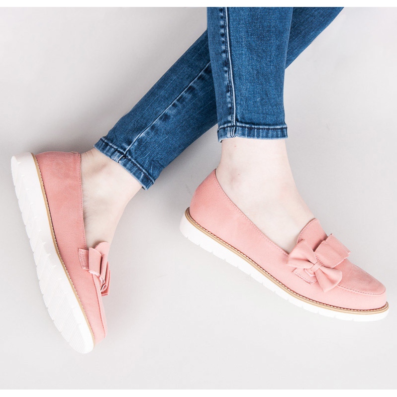 Vices Låga skor med rosett rosa 1