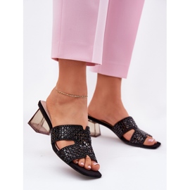 Kvinnors flip flops på Vinceza 62230 Black Post svart 2