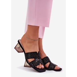 Kvinnors flip flops på Vinceza 62230 Black Post svart 1