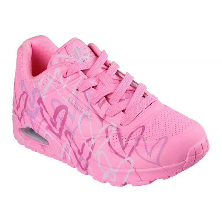 Skechers X JGoldCrown Uno - Sprid kärleken 155507 -HTPK -skor rosa 1