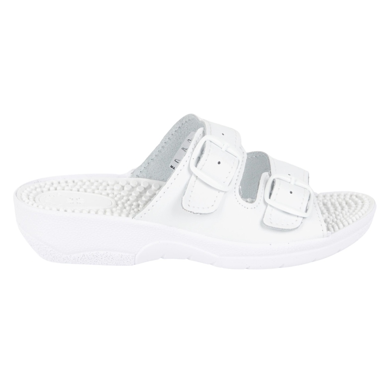 Vriston Kvinnors skor Justerbara klaffar Fakirki Massage med spikar Nadia vit 1