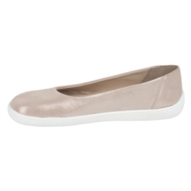 Olivier Barfota kvinnors minimalistiska läderskor slip -in 1771pol rosa satin 3