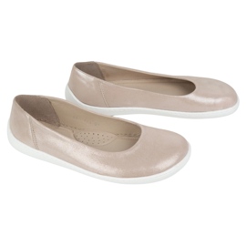 Olivier Barfota kvinnors minimalistiska läderskor slip -in 1771pol rosa satin 4
