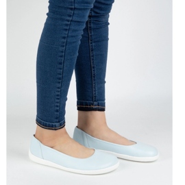 Olivier Barfota kvinnors minimalistskor gled 1771Pol Blue blå 1