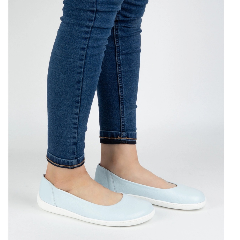 Olivier Barfota kvinnors minimalistskor gled 1771Pol Blue blå 1