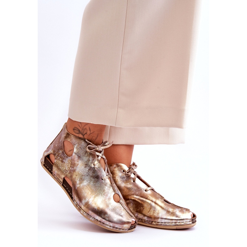 Maciejka Lättläderstövlar 03426-42 Guld gyllene 5