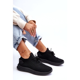 Kvinnors slip -up svarta sportskor 4