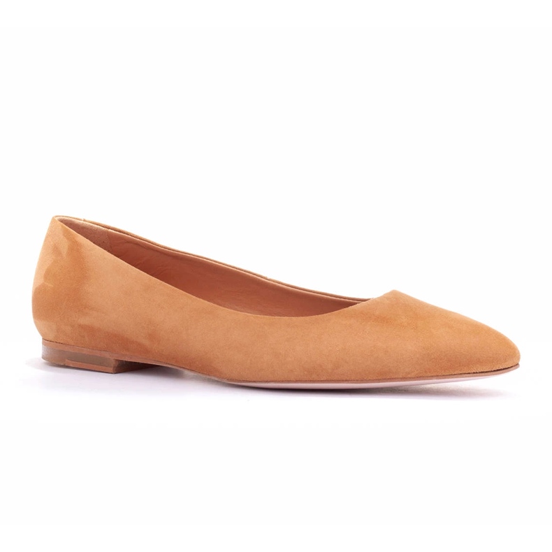 Marco Shoes Kvinnor läder ballerinas 1964p-043-1 beige 1