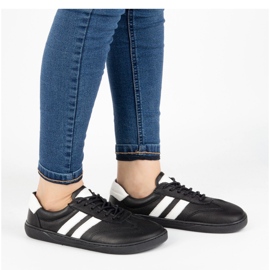 Joker Barfota kvinnors minimalistiska skor gjorda av naturläder 908J svart 1