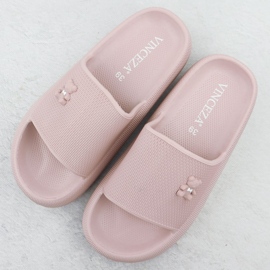 Skum flip flops för poolstrand med nallebjörnrosa Vinceza 75210 3